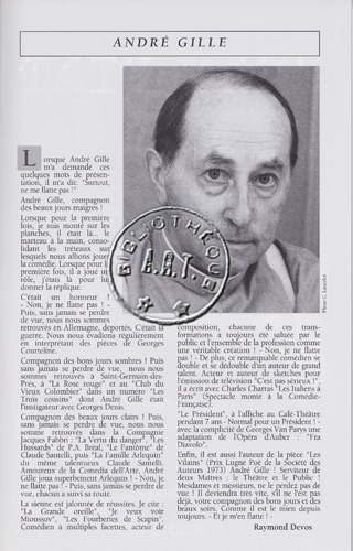 Les programmes de TThéatre de l\